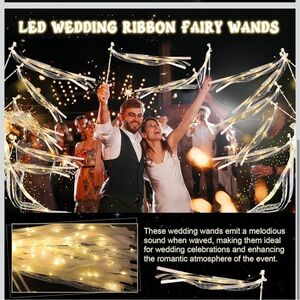 Chic White Lace Wedding Wands